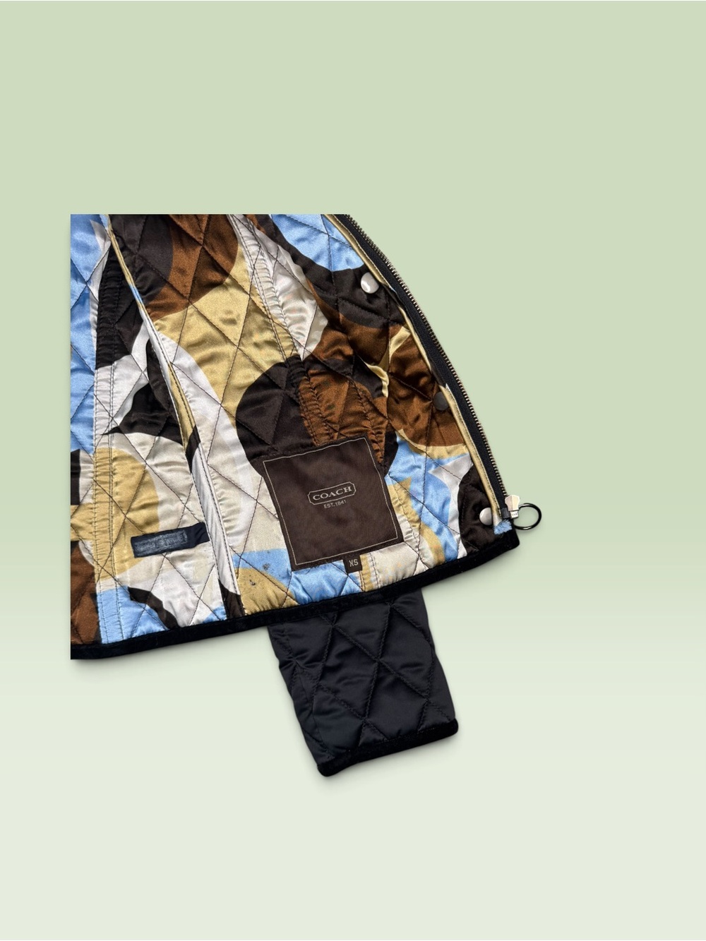 Coach Diamond Quilted Rabbit Fur - Picture 4 of 10